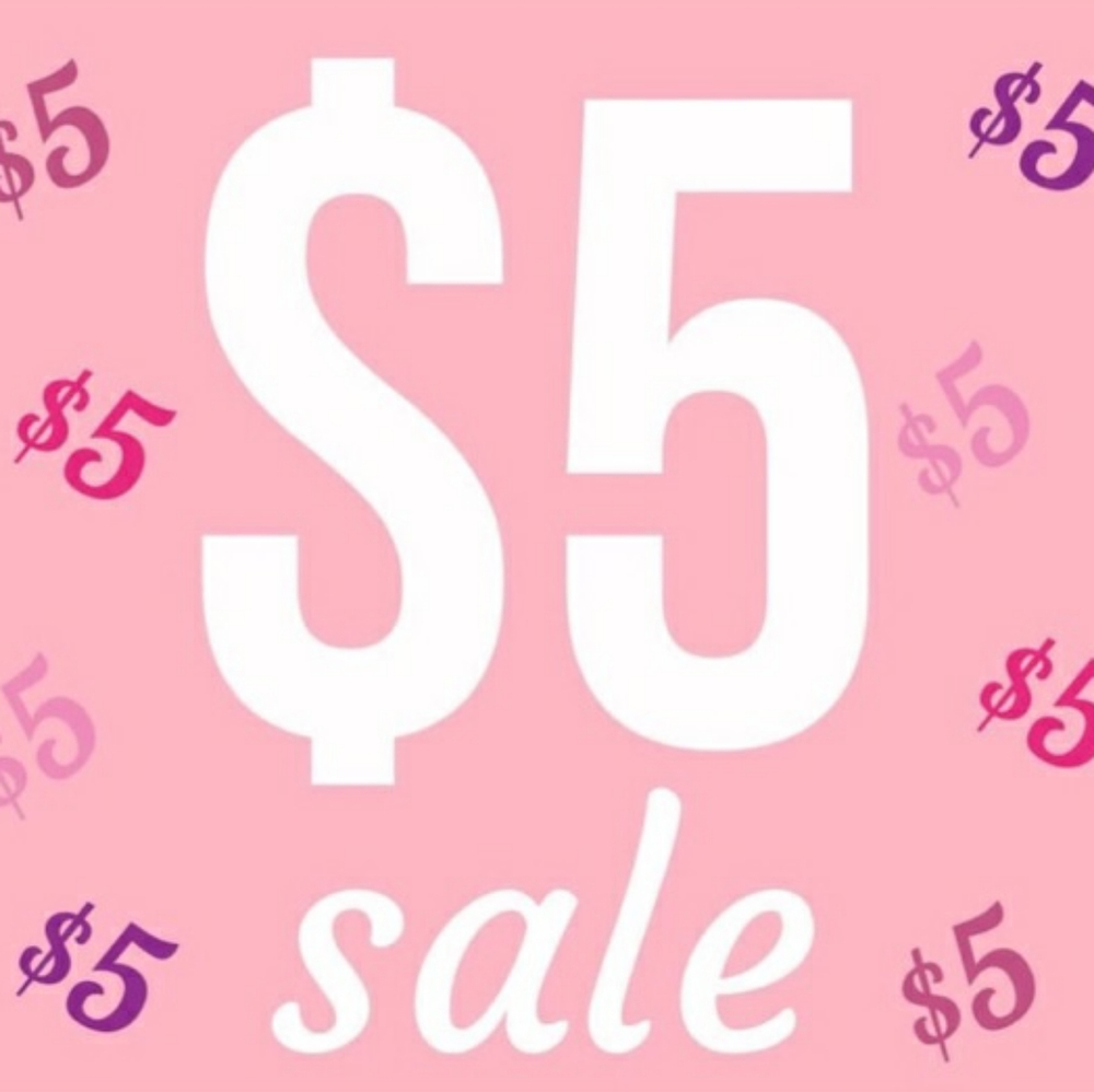 $5.00 sale on MOST tops!